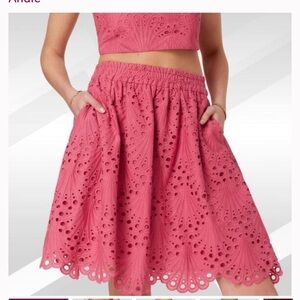 Brand New Andie The Mona Skirt in Rosette Eyelet – Size XS